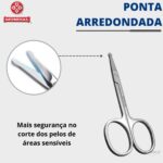Tesourinha P/ Corte Aparar Pelos Nariz Orelha Bigode Mundial - Imagem 2