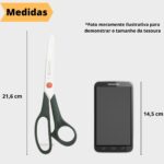 Tesoura P/ Tecido Profissional Mundial Ponto Vermelho 21,6 cm - Imagem 8