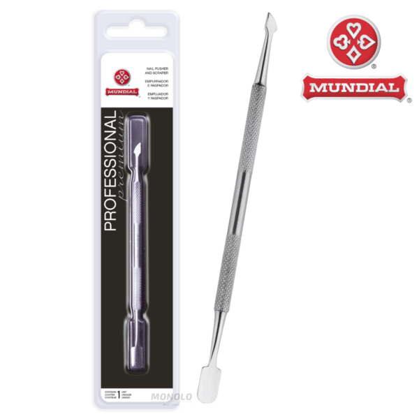 Espatula Empurrador Cutícula Mundial Profissional Aço Inox