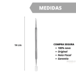 Espatula Empurrador Cutícula Mundial Profissional Aço Inox - Imagem 7
