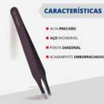 Pinça Diagonal Profissional Sobrancelha Soft Mundial Bc-395 - Imagem 4