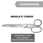 Tesoura Para Costura Forjada De Aço 17cm Mundial 445-7 - Imagem 6