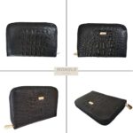 Carteira Feminina Pequena de Zíper Couro Legítimo - Imagem 4