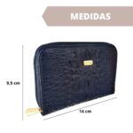 Carteira Feminina Pequena de Zíper Couro Legítimo - Imagem 7