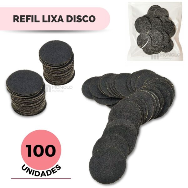 Refil Lixa Disco Pedicuro Adesiva 100 unidades