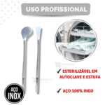 Kit Bisturi Calos Plantar + Bisturi Dorsal Podologia Inox - Imagem 5