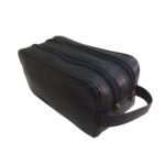 Necessaire Masculina bolsa porta objeto viagem Couro Grande - Imagem 8