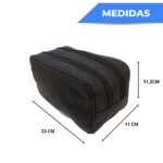 Necessaire Masculina bolsa porta objeto viagem Couro Grande - Imagem 4