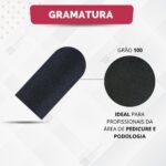 50 Lixas para Pés Refil Descartável + 1 Base Suporte Anatômica - Imagem 8