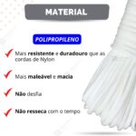 Corda Varal Teto Reposição apto 15m mais resistente 4mm - Imagem 3