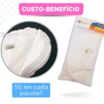 Mascara Facial Descartável Hidratação Limpeza Pele 50 unidades - Imagem 3
