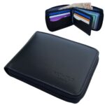 Carteira Masculina de Couro Legítimo Grande Zíper externo Completa grande executiva porta documentos Monolo - Imagem 10