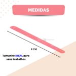 100 Lixas De Unha Mini Descartáveis Manicure Pedicure 8 Cm - Imagem 5