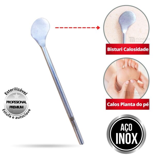 Bisturi para Calosidade Plantar Profissional Aço Inox