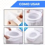 Protetor Assento Vaso Sanitário Descartável - Dispenser c/ 50 - Imagem 4