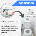 Protetor Assento Vaso Sanitário Descartável - Dispenser c/ 50 - Imagem 3