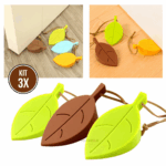 Kit c/ 3 Peso Porta Protetor Prendedor Aparador Silicone