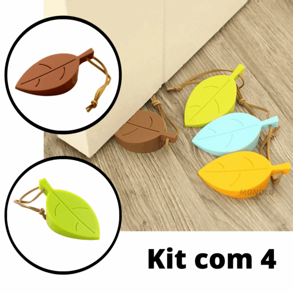 Kit c/ 4 Peso Porta Protetor Prendedor Aparador Silicone