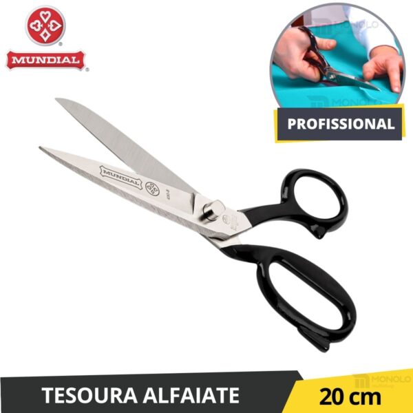 Tesoura Alfaiate Costura Profissional Mundial 8 (20Cm) Aço
