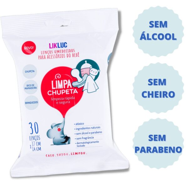 Lenços Umedecidos Limpa Chupeta Original Envio Imediato