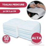 Toalha Descartável Pedicure 30x40 cm Alta Absorção