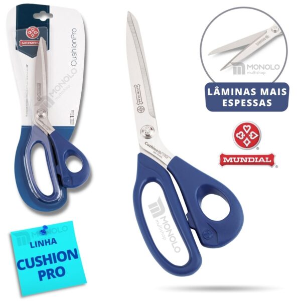 Tesoura Costura Mundial Cushion PRO Profissional 10 (25 cm)