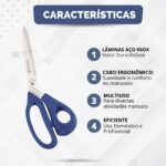 Tesoura Costura Mundial Cushion PRO Profissional 10 (25 cm) - Imagem 2