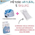 Faixa Térmica Abdominal c/ Ervas Bebês Alivia Cólica Gases - Imagem 4