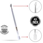 Kit 5 Espátula Cutícula Unha Manicure Empurrador Raspador Profissional Aço Inox Premium - Imagem 7