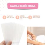 Papel depilação TNT Lenço Descartável Folhas 100 unid Fácil e prático de usar - Imagem 5