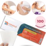 Papel depilação TNT Lenço Descartável Folhas 100 unid Fácil e prático de usar