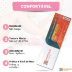 Papel depilação TNT Lenço Descartável Folhas 100 unid Fácil e prático de usar - Imagem 2