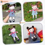 Boneca Pano Infantil Lara Antialérgico E Lavável 32 Cm Linda - Imagem 9