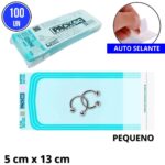 100 Envelopes para Esterilização Piercing Brocas Autoclave Autoselante 5cm x 13cm