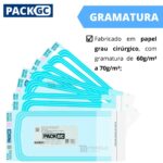 100 Envelopes para Esterilização Piercing Brocas Autoclave Autoselante 5cm x 13cm - Imagem 4
