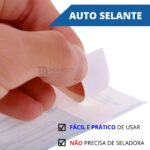 200 Envelopes de Esterilização Alicate Autoclave 9cm x 23cm Auto selante - Imagem 3
