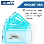 200 Envelopes de Esterilização Alicate Autoclave 9cm x 23cm Auto selante - Imagem 4