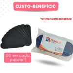 50 Lixas Refil Pé Descartável Pedicure Adesiva Colante Preta - Imagem 3