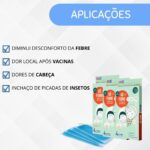 Kit Vacina Xo Febre Adesivo Gel + Pikluc Alivia Dor Vacina - Imagem 8