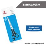 Tesoura Cortar Cabelo Barbeiro Com Descanso Grande Mundial - Imagem 7