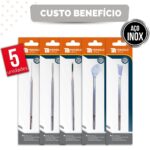 Kit Bisturi Podólogo 208 214 254 222 484  Podologia Unha Aço Inox Profissional - Imagem 9