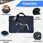 Kit Capa Case Pasta Notebook 15,6 14 17 + Mouse cabo Usb Led - Imagem 2