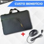 Kit Capa Case Pasta Notebook 15,6 14 17 + Mouse cabo Usb Led - Imagem 5