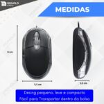 Kit Capa Case Pasta Notebook 15,6 14 17 + Mouse cabo Usb Led - Imagem 8