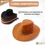 Chapeu Country Feminino Cowgirl Rodeio Sertanejo Boiadeira Cowboy Americano Premium - Imagem 9