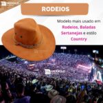 Chapeu Country Feminino Cowgirl Rodeio Sertanejo Boiadeira Cowboy Americano Premium - Imagem 3