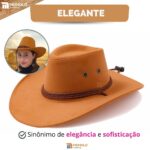 Chapeu Country Feminino Cowgirl Rodeio Sertanejo Boiadeira Cowboy Americano Premium - Imagem 5