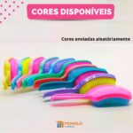 Kit Escova Cabelo Raquete + Escova Flex Hexa Vazada Desembaraçadora - Imagem 8