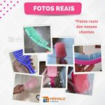 Kit Escova Cabelo Raquete + Escova Flex Hexa Vazada Desembaraçadora - Imagem 7