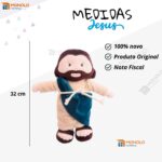 Boneco Jesus Cristo Maria Religioso Pano Pelúcia Divino Sagrado Presente Menino Menina Antialérgico e Lavável - Imagem 10